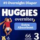 Huggies Overnites Diapers Size 3, 66 Count