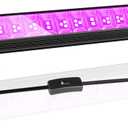 Upgraded 42W LED Black Light Bar, Blacklight Flood Light with Plug+Switch+5.9ft Cord, Light Up 24x24ft Area, for Halloween Glow Party Bedroom Game Room Body Paint Stage Lighting (1 Count (Pack of 1)