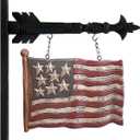 Carved Flag Arrow Replacement, Red, White and Blue