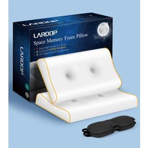 Cervical Neck Pillow for Neck Pain Relief, Memory Foam Side Sleeper Ergonomic Contour Pillow, Cooling Sleep Apnea Neck Support Pillow for Neck-Shoulder Pain, Almohadas Ortopédicas para Cuello y Espalda