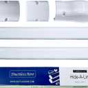 DuctlessAire White Paintable Mini Split Line Set Cover Kit - Cover for Ductless Mini Split AC & Heating System - Easy to Install Cover Kit with Wall Cap, Hide-A-Line, Coupler & End Cap (3" x 7.5 ft.)