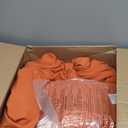 Bedsure King Comforter Set - 4 Pieces Pinch Pleat Bed Set, Burnt Orange Boho Bedding for All Season, 1 Soft Comforter, 2 Pillowcases, 1 Decorative Pillow