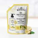 J.R. Watkins Gel Hand Soap Refill, Moisturizing Hand Wash, Formulated with Plant-Based Cleansers, Alcohol-Free, Cruelty-Free, Lemon, 34 Fl Oz, 2 Pack