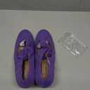 Peijely Women's Bow Mary Jane Chunky Heel Pumps Ankle Strap Round Toe Dress Wedding Party Shoes Size 42