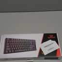 Redragon K552P Mechanical Gaming Keyboard TKL with 18 Backlight Modes, Hot-Swappable Red Switches, 87-Key Compact Ergonomic Design, N-Key Rollover & Software Programmable Macro - RGB, Black