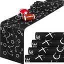 Sliner 2 Pcs Footballs Party Decorations Football Court Table Runner Touchdown Sport Party Kitchen Dining Table Runner for Footballs Themed Sport Game Day Decor 13 x 71 Inch