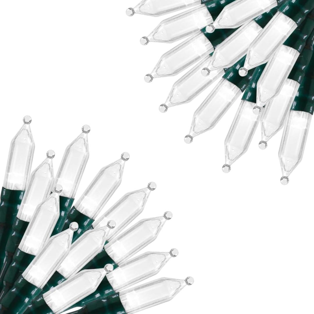 Brightown 2 Pack Battery Operated Christmas String Lights, 8ft 20 LED Mini Lights with Timer, Christmas Tree Light for Indoor Outdoor Bedroom Wedding Party Holiday Xmas DecorationPure White