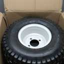 (2-Pack) 18" Tubeless Tires On Rims - 18x8.5-8 Tire and Wheel Assemblies - 4-Lug 4" Center - 2.83" Center Bore - Load Range B Max Tire Weight of 815 Lbs - Compatible with Alumacraft Boat Trailers