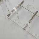 Yuxuanish Upgraded Acrylic Keyboard Display Stand Holder, 3Tier Mechanical Keyboard Collection Holders Thicker Stand Holder for Three Keyboards(Clear, 3-Tier)