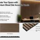 5 Pack Large Wood SlatWall Acoustic Panels for Wall 47.2 x 23.6 x 0.4 Inch Soundproof Sound Absorbing Decor Panels Wood Veneer Panels for Living Room Bedroom Home Studio Office Decor (Walnut, 5 Pack)