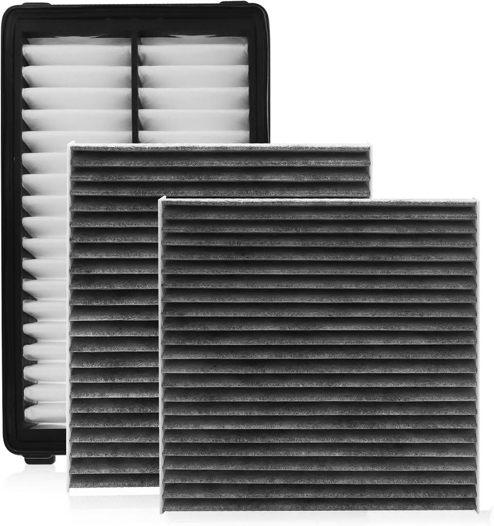 Comb Engine Cabin Air Filter for Kia Carnival 3.5L 2026 2025 2024 2023 2022 (Except Hybrid) (Cabin Filters Located Rear under the Hood & Glove Box)