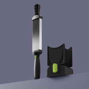 Vegetable and Meat Slicer Stainless Steel Household Multi-functional Meat Dice Slicer Meat Shredder (Black)