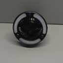 Camping Lantern with Fan - Weather-Resistant Camping Light with 18 LED Bulbs and High and Low Fan Settings - Camping Accessories by Wakeman (Black)