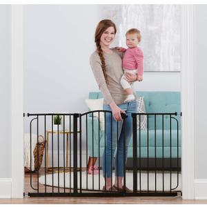 Regalo Home Accents Superwide Safety Gate, 6in*8in*12in, Black