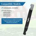 2105300125A Lawn Mower Blade with Oval Center Holes, Compatible with 20" Oregon, Daye/Hyper Tough Lawn Mower Deck, Fit for MNA152505, MNA152701, MNA152516, Replaces 101000001 (1 Pack)