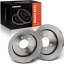 A-Premium 13.23 inch (336 mm) Rear Vented Disc Brake Rotors Compatible with Select Ford Models - F-150 F150 2015 2016 2017, Fit Electric Parking Brake Model Only, 2-PC Set