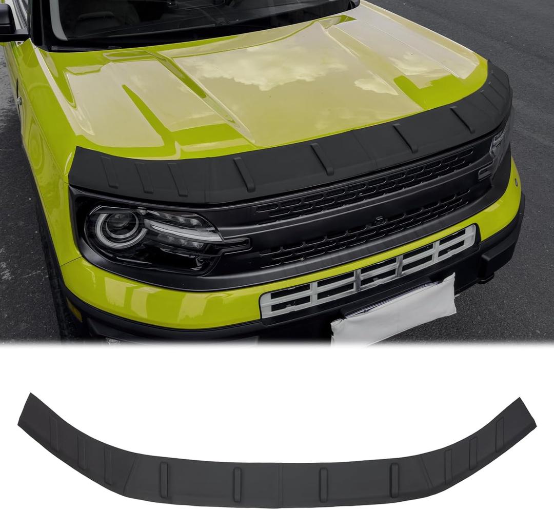 Hood Protector for 2021-2024 Ford Bronco Sport Hood Deflector Guard Soft TPE Material Hood Shield Trim for Bronco Sport Exterior Accessories(Not for Bronco)
