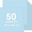 Light Blue Cardstock 50 sheets, 12 x 12 Cardstock Paper Bulk Construction Paper,250GSM Card Stock Printer Paper Scrapbooking Supplies for Diy Crafts Cricut Card Making (Light Blue)