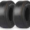 GICOOL (2 Pack) 13x5.00-6 Lawn Mower Tubeless Tire, 13x5-6 Riding Zero Turn Lawnmower Smooth Turf Tyre, 4 Ply