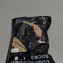 Compression Stockings for Women & Men, 2 Pairs 15-20mmHg Thigh High Compression Socks for Varicose Veins, Swelling, Pregnant (Small, Footless/Black*Beige/2 Pair)