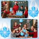2 x Yoojahow 24 Pcs Winter Snowflake Gift Bags Mini Snowflake Shaped Treat Bags with Handles Non Woven Reusable for Winter Party Supplies Goodie Candy Snack Xmas Class Favors Decor Birthday Gift