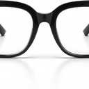 miyya Stylish Reading Glasses for Women, Cheaters Eyeglasses, Oversized Blue Light Readers, Fashion Eye Glasses (Black, +2.50)