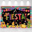 10x8ft Mexican Fiesta Backdrop Cinco De Mayo Party Photography Background Mexican Fiesta Carnival Party Banner Decorations Photo Studio Props