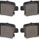 SCITOO D1430 Rear Semi-Metal Brake Pads Sets Fit For Buick LaCrosse/Regal,For Cadillac XTS,For Chevy For Malibu/Impala/Malibu Limited,For Saab 9-5 2011