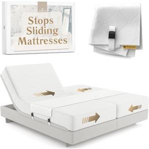 Split King Gap Filler for Adjustable Bed  Mattress Slide Stopper | Prevent Sliding with Anti-Slip Bed Bridge Connector | Keep Mattress from Sliding  Twin XL Gap Solution | Bedbinder DeLuxe