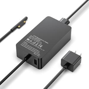 127W Surface Book Charger Compatible with Microsoft Surface Book 3 2 1, Surface Pro 10 9, 8, 7+, 7, 6, 5, 4, 3, X, Windows Surface Laptop/Go, Surface Laptop Studio 2, 1 Power Supply Cord