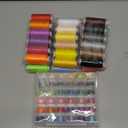 Eoehro 72pcs Sewing Thread Kit, 36 Colors, 400 Yards per Spool Polyester Thread, Prewound Bobbins, Sewing Machine Threads