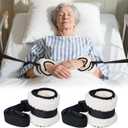 Bed Restraints Belts for Wrists and Ankles, Adjustable Limb Holders with Quick Release Buckles for Use with Medical Bed, Headboard and Frame Rail, Arm and Leg Restraints for Elderly Adults Safety, Color Red