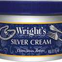 Wright's Silver Cleaner and Polish Cream - 8 Ounce - Ammonia Free - Gently Clean and Remove Tarnish Without Scratching