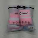 DRESHOW 4 Pairs High Thigh Socks Striped Over Knee Thin Tights Long Stocking for Women Leg Warmer