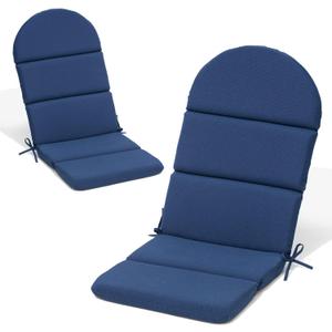 50x19.6 In Adirondack Chair Cushion Set of 2, Outdoor Chair Cushion