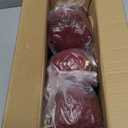 Large Christmas Ornaments, Oversized Velvet Xmas Tree Ball, Big Flocked Christmas Tree Ornament, Shatterproof Plastic Balls for Lawn Yard Holiday Hanging Decor, Brown, 4", 6 Pcs