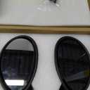 Fydun Pair of Rear View Mirror Oval Side ABS Shell Vintage Car Left Side Mirror