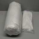 Shredded Memory Foam Full Body Pillow  Side Sleeper  Huggable Long Pillow for Body Relief  with Ultra Soft Cooling Cover, 20 x 54 inches (White)