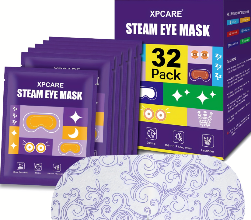Xpcare 32 Pack Lavender Steam Eye Masks