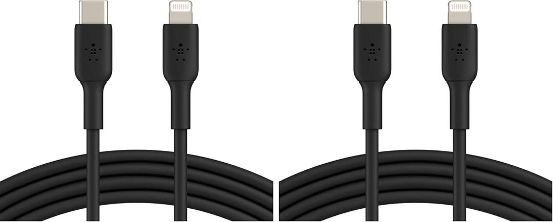 Belkin BoostCharge Fast Charging USB C to Lightning Cable 3.3ft/1M - MFi Certified 18W Power Delivery iPhone Charger Cord - Apple Charger USB C Cable - Fast Charging for iPhone 14, iPhone 13 - Black