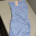 pretty Gardner Summer Casual One Shoulder Ruched Dress Women's Dress, Small