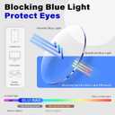 Oval Blue Light Blocking Glasses For Women Y2K Retro 90s Skinny Metal Frame Eye Protect Computer Eyeglasses