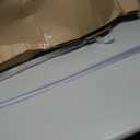 Frameless Shower Door Bottom Seal Shower Sweep with Drip Rail for 3/8" Glass,36" Long, Vinyl, Clear