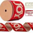 4 Inch Velvet Wired Ribbon 10 Yards Joy Crushed Velvet Christmas Ribbon for Gift Wrapping Christmas Tree Decoration Crafts Wreaths Supplies-Continuous (Red Velvet)