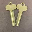 Pack of 10 Nickel Silver A1114A 1A1A1 BE2 Type Key Blanks for Best A Keyway