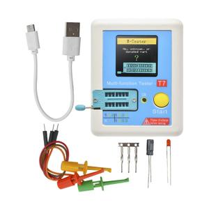 LCR-T7 LCR Meter Transistor Tester, Aideepen Multi-Function ESR Tester Transistor Meter Full Color Display with Auto Shut Off for LCR ESR NPN PNP Diode Triode Capacitor Resistor Transistor