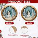 2 x 2025 Christmas Ornament – 3D Snowman Ornament, Festive Holiday Tree Decoration, Cute Winter Frosty Keepsake Gift