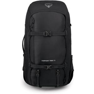 Osprey Farpoint Trek 55L Men's Travel Backpack, Black
