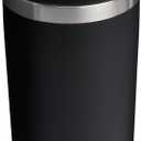 STANLEY Cafe To Go Travel Mug 16 oz | Leakproof Two-Part Drink Through Lid | Tumbler Cup for Coffee, Tea and Drinks | Insulated Stainless Steel Coffee Mug | BPA-Free | Black 2.0
