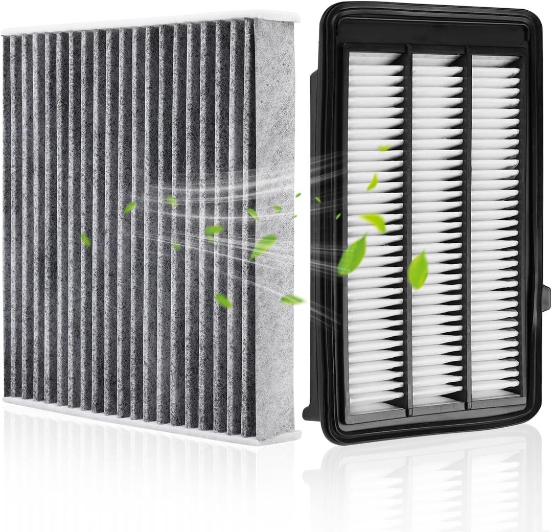 Engine & Cabin Air Filter for Honda Civic L4 1.5L (2016-2021), CR-V L4 1.5L (2017-2022) Air filter for Car Replacement CF11182 CA12050 Automotive Accessories-2 Pack